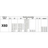 Sněhové řetězy rychloupínací X60, 3,0 x 9 mm, pro vozy do 2 tun, 2 kusy