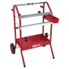 Stojan - vozík na krycí papír a fólie, 2 úrovně a police - KS TOOLS 140.2382 2