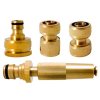 Zahradní sada 4 ks - hubice, adaptér 1/2"a 3/4", rychlospojky