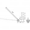 Zvedák pneumaticko-hydraulický S30-2ML, 30/15t, pojízdný, dvoupístový se skládací rukojetí