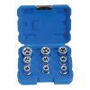 Hlavice 1/2” nástrčné TORX-E, vel. E10-E24, sada 9 ks - SATRA