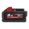 Baterie - akumulátor 18V 8.0 Ah Li-Ion, pro aku nářadí - Milwaukee M18 HB8 HIGH OUTPUT