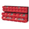 Závěsná stěna, držák s 28 boxy, 800x165x400 mm, plast - ORDERLINE