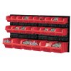 Závěsná stěna, držák s 24 boxy, 800x165x400 mm, plast - ORDERLINE