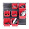 Závěsná stěna, držák se 7 boxy, 400x110x400 mm, plast - ORDERLINE