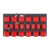 Závěsná stěna, držák s 20 boxy, 800x165x400 mm, plast - ORDERLINE