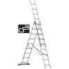 Hliníkový žebřík 5,9 m trojdílný, 3x9 příček