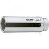 Hlavice - klíč na lambda sondy 22 mm, čtyřhran 1/2", dlouhá 92 mm - HAZET 4680-1