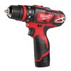 Aku vrtačka - šroubovák 32 Nm 12V 2,0 Ah Li-Ion - Milwaukee M12 BDDXKIT-202C