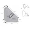 Úhlový magnet s vypínačem, nosnost 13,5kg - SPARTUS SP145-04-030