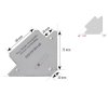 Úhlový magnet pravoúhlý, nosnost 11 kg, hmotnost 340 g - SPARTUS SP145-02-025