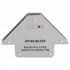 Úhlový magnet pravoúhlý, nosnost 11 kg, hmotnost 340 g - SPARTUS SP145-02-025