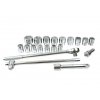 Gola sada 3/4", 6hranné hlavice, 21 ks - GEKO G10112