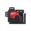 Laser 360° se zeleným paprskem a 3 rovinami, bateriový (4Ah) - Milwaukee M12 3PLKIT-401C