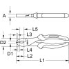 Kleště univerzální, víceúčelové TITANplus, 200 mm - KS TOOLS 965.0625