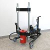 Pneumaticko-hydraulický lis na svislé čepy nákladních vozidel, 80 t, pojízdný na vozíku
