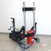 Pneumaticko-hydraulický lis na svislé čepy nákladních vozidel, 80 t, pojízdný na vozíku