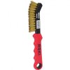 Kartáč na brzdové čelisti, drátěný, mosazný, 2 řady - KS TOOLS 201.2322