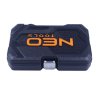 Gola sada 1/4", nástrčné a zástrčné hlavice, prodloužení, ráčna, 53 ks - NEO tools 10-006