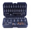 Gola sada 1/4", nástrčné a zástrčné hlavice, prodloužení, ráčna, 53 ks - NEO tools 10-006