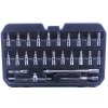 Gola sada 1/4", nástrčné a zástrčné hlavice, prodloužení, ráčna, 53 ks - NEO tools 10-006