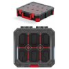 Organizér 280 x 280 x 110 mm, 6 přihrádek, průhledné víko - Kistenberg