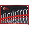 Očkoploché ráčnové klíče, přepínací, 8-19 mm Kraftmann - BGS 30008