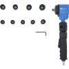 Pneumatický rázový utahovák 1/2", 650N, úhlový, s hlavicemi 13-24 mm, 10 ks - BGS 74348 h