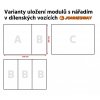 Dílenský montážní vozík vybavený, 120 ks nářadí, 5 zásuvek - JONNESWAY