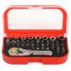 Gola sada 1/4", bity křížové, Imbus, ploché, torx, hlavice šestihran a ráčna, 30 ks