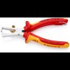 Odizolovací kleště, VDE, nastavitelné do 10 mm2, s přípevňovacím okem - KNIPEX 11 06 160Tb