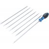 Šroubováky TORX a TORX s otvorem T10-T40, prodloužené, výměnné dříky, 8 dílů - BGS 2326
