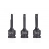 Hlavice 1/2” zástrčné úderové TORX, velikosti T20-T70, sada 9 ks