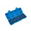 Hlavice 1/2” zástrčné úderové TORX, velikosti T20-T70, sada 9 ks