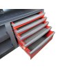 Vozík na nářadí "Supertank", s dřevěnou deskou, 10 zásuvek, červený - Beta Tools a