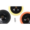 Sada leštících houbiček s unašečem pro čištění auta CAR DETAILING PAD, 3 ks - SIXTOL