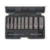 Hlavice pro demontáž poškozených matic a šroubů, 6-19 mm, prodloužené, 11 ks