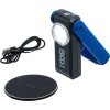 Dílenská montážní lampa LED COB, nabíjecí USB a indukce, s magnetem a hákem - BGS 85348