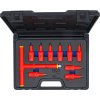Zástrčné hlavice TORX 1/2" VDE pro elektrikáře, T20-T55, sada 10 dílů - BGS 7131