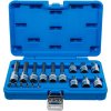 Zástrčné hlavice TORX 1/4" a 1/2", T10-T60, sada 18 dílů - BGS 5173