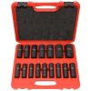 Sada průmyslových kovaných  - úderových hlavic 1/2", 10-32 mm, 16 ks - Genborx