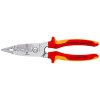 Kleště odizolovací, multifunkční, elektrikářské VDE, délka 200 mm - Knipex 13 76 200 ME b