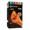 Nitrilové rukavice, extra pevné, odolné chemikáliím, velikost L, oranžové, 100 ks