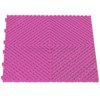 Plastová dlaždice, perforovaná, modulární, 40 x 40 x 1,8 cm, růžová barva - Procarosa