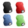 Čepice s čelovkou 45 lm, nabíjecí, USB, univerzální velikost, různé barvy - SIXTOL