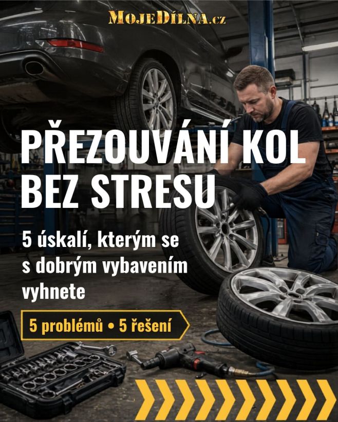 5 nejčastějších problémů při přezouvání kol. A 5 věcí, které se hodí mít po ruce, když nechceš improvizovat. Nízké auto....