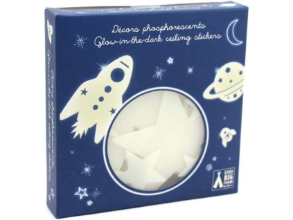 Djeco Fosforeskující samolepky na zeď Vesmír