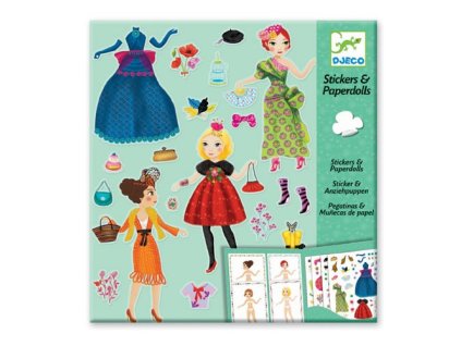 Djeco Samolepkový set Módní návrhářka