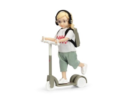 Lundby holčička s koloběžkou