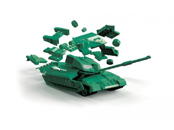 Airfix AIRFIX Quick Build tank J6022 Challenger - zelený
